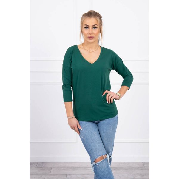 Kesi V-neck blouse green