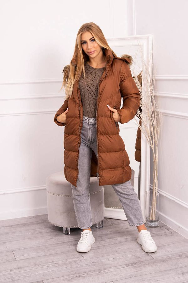 Kesi Winter jacket with camel fur