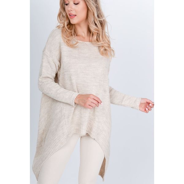 Kesi Women's asymmetric sweater - light beige,