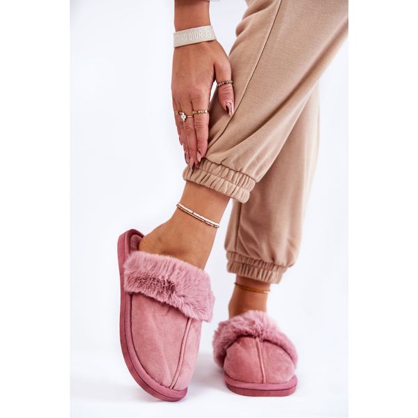 Kesi Women's Classic Slippers With Fur Pink Lorines
