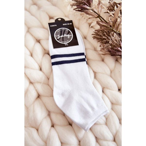 Kesi Women's cotton ankle socks white