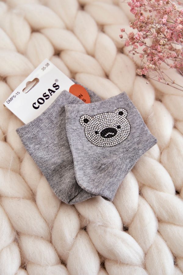 Kesi Women's Cotton Socks With Cosas Grey