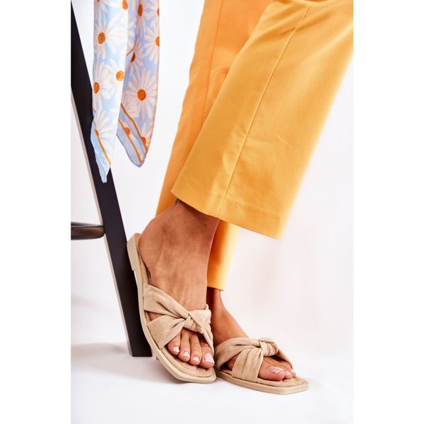 Kesi Women's Fashionable Suede Slippers Beige Lorrie