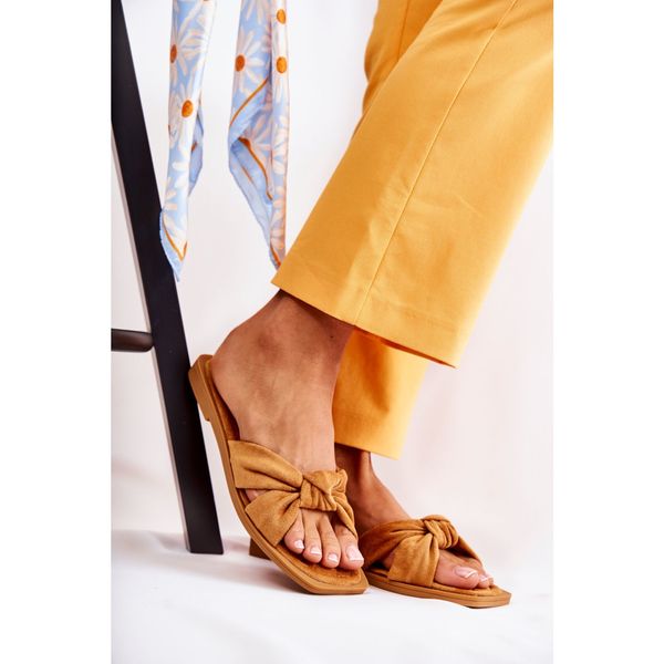 Kesi Women's Fashionable Suede Slippers Camel Lorrie