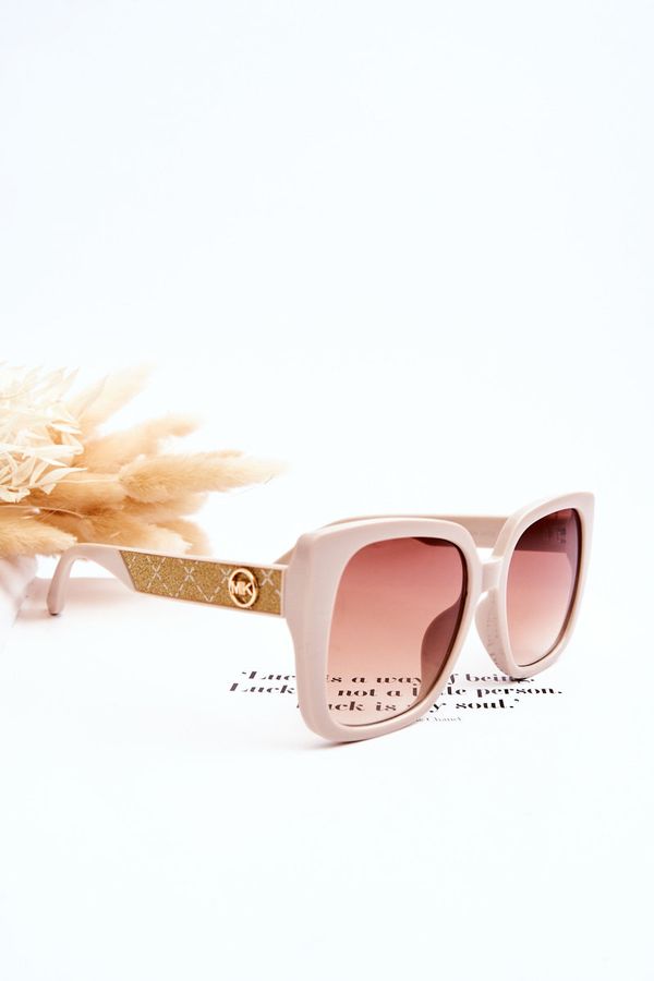 Kesi Women's Glitter Sunglasses M2354 beige