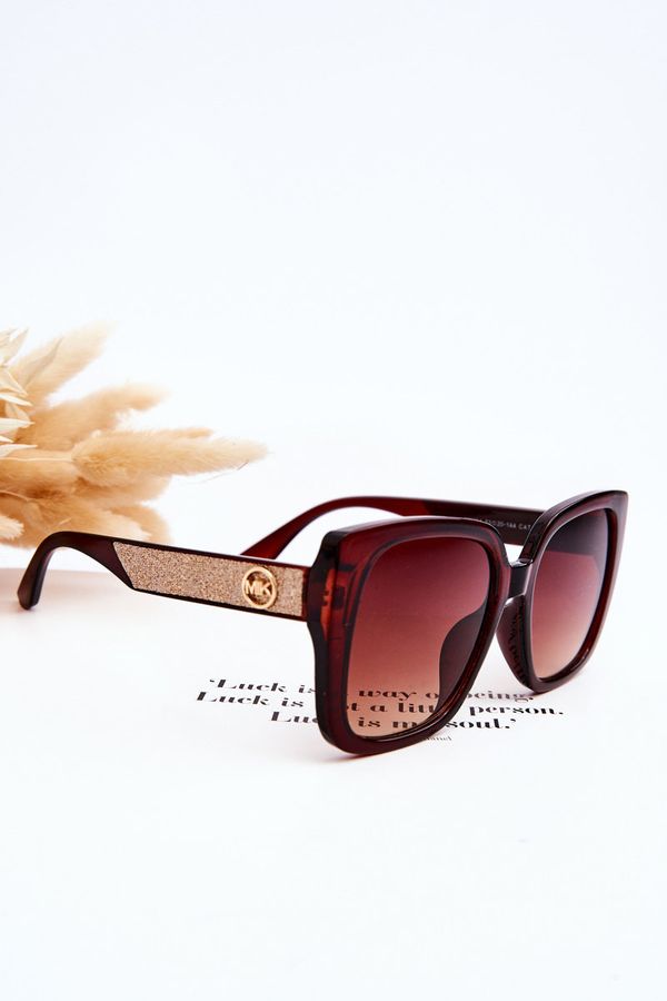 Kesi Women's Glittery Sunglasses M2354 Brown
