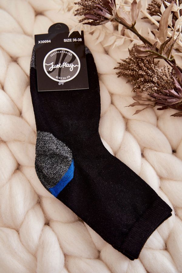 Kesi Women's High Cotton Socks Black