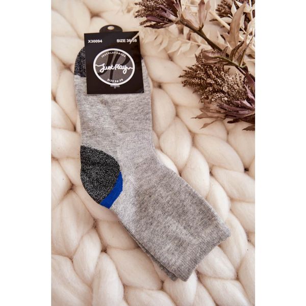 Kesi Women's High Cotton Socks Grey