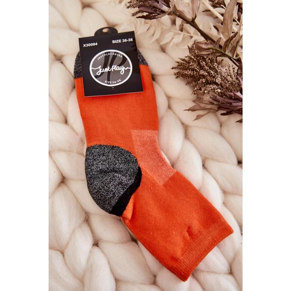 Kesi Women's High Cotton Socks Orange