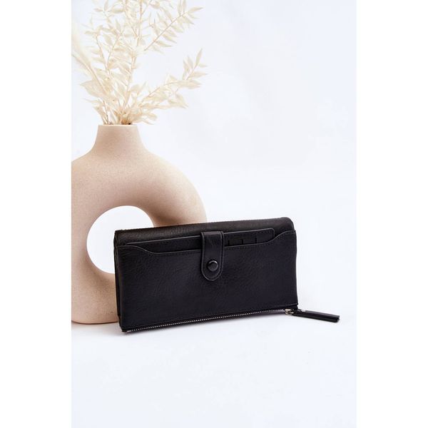 Kesi Women's Large Capacious Wallet Black Evina