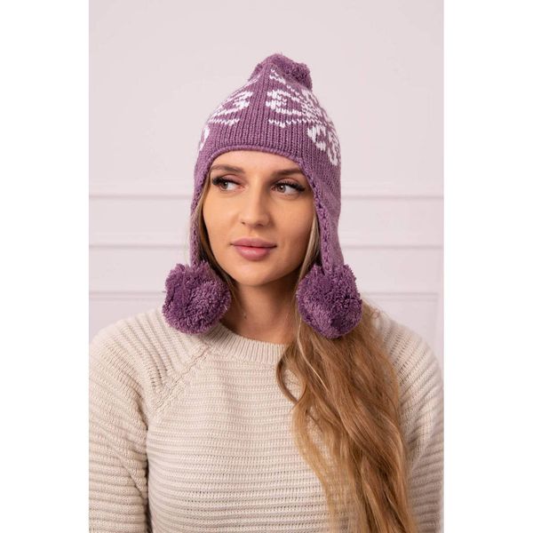 Kesi Women's long eared cap Balbina K381 purple