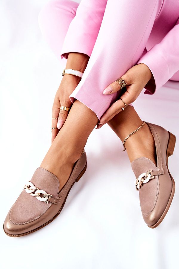 Kesi Women's Low shoes Maciejka leather beige 4099B-04