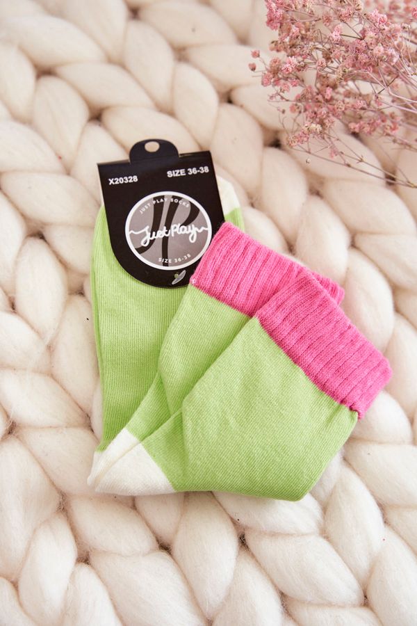 Kesi Women's Smooth Cotton Socks Green