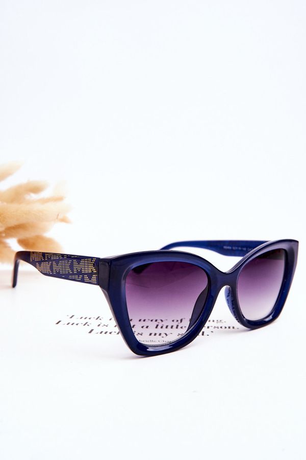 Kesi Women's Sunglasses with M2404 Lettering Dark Blue