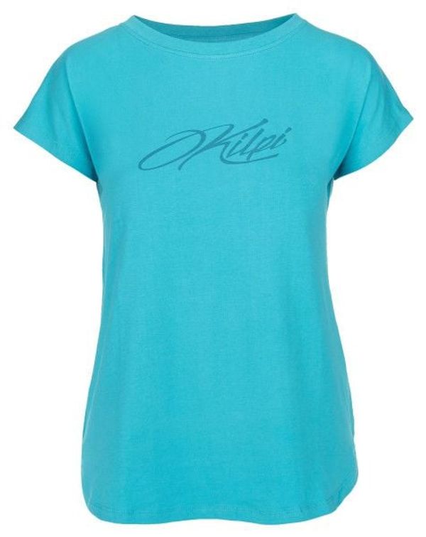 Kilpi Women's cotton T-shirt KILPI NELLIM-W turquoise