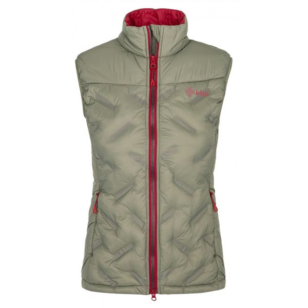 Kilpi Women's insulated vest Kilpi NAI-W khaki