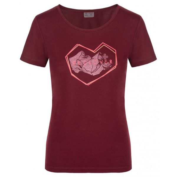 Kilpi Women's outdoor t-shirt Kilpi GAROVE-W DARK RED