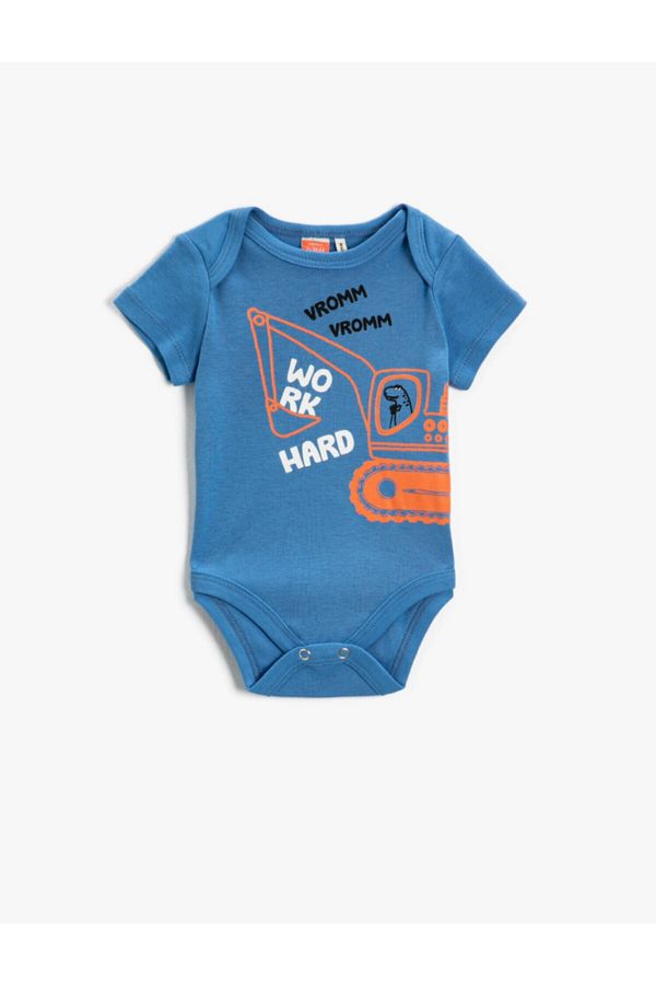 Koton Koton Baby Bodysuit - Blue - Regular fit