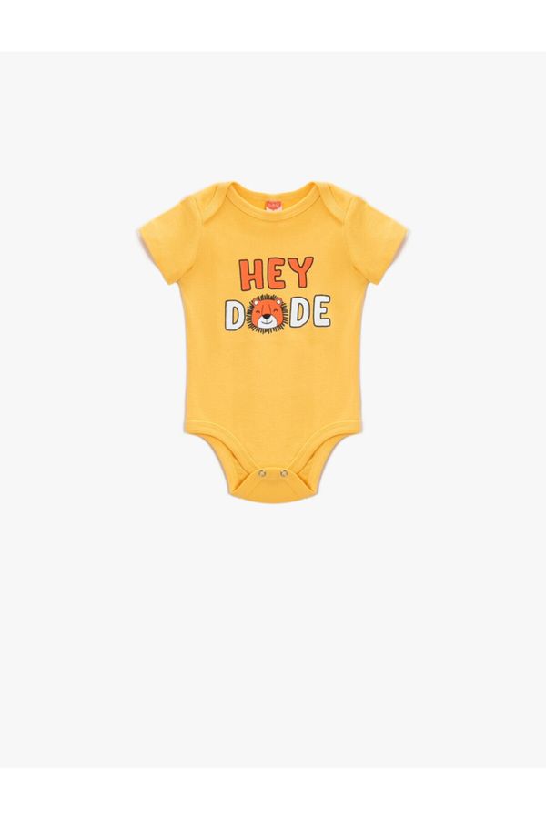 Koton Koton Baby Bodysuit - Yellow - Regular fit