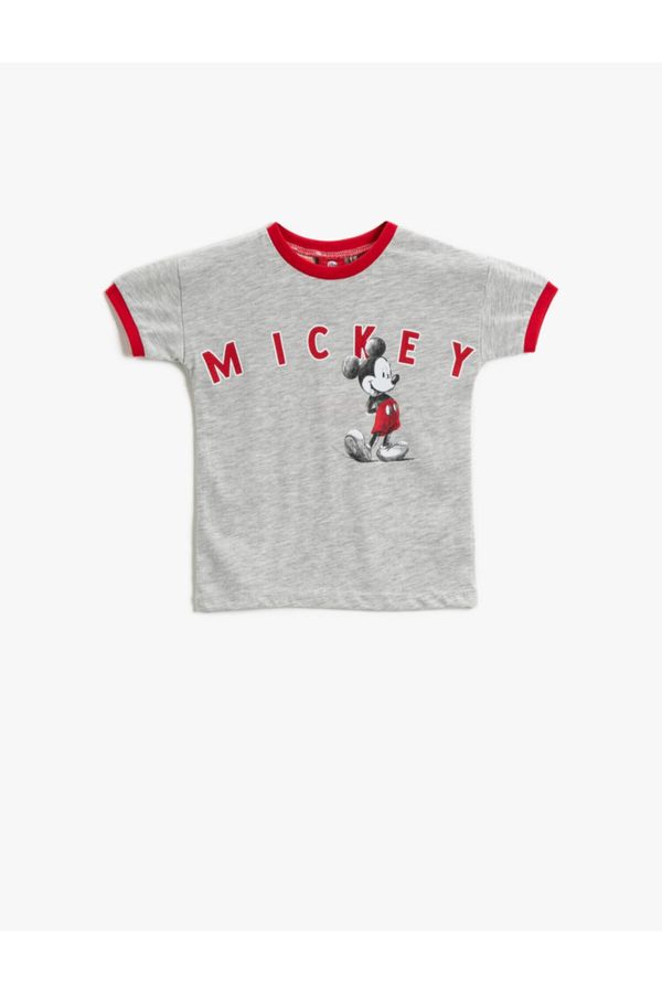 Koton Koton Baby Boy Mickey Mouse Licencjonowana koszulka Bawełniana