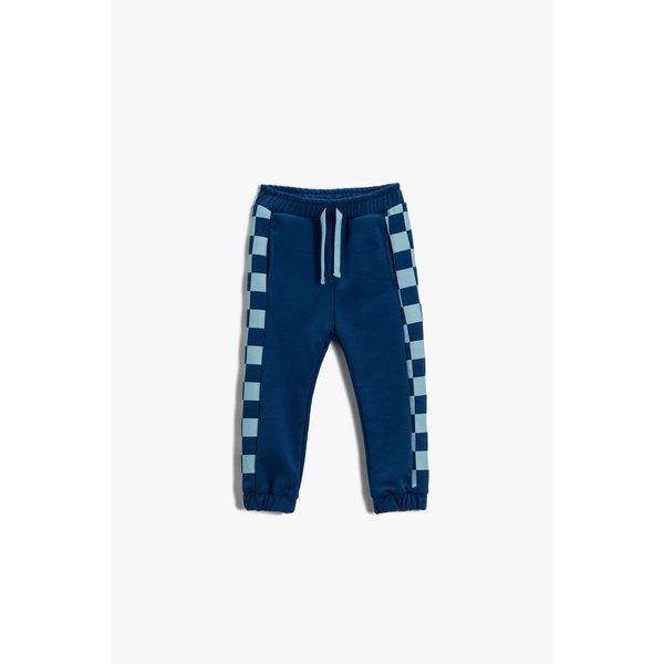 Koton Koton Baby Boy Navy Blue Patterned Sweatpants