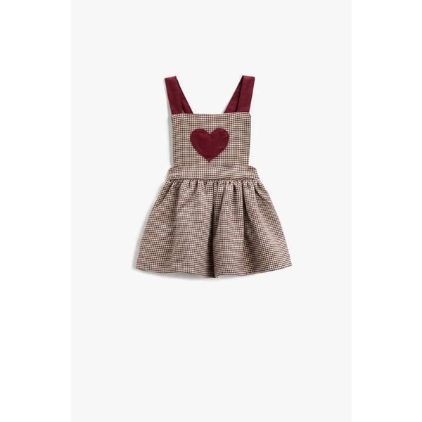 Koton Koton Baby Girl Applique Detailed Salopet Dress 3wmg80006aw
