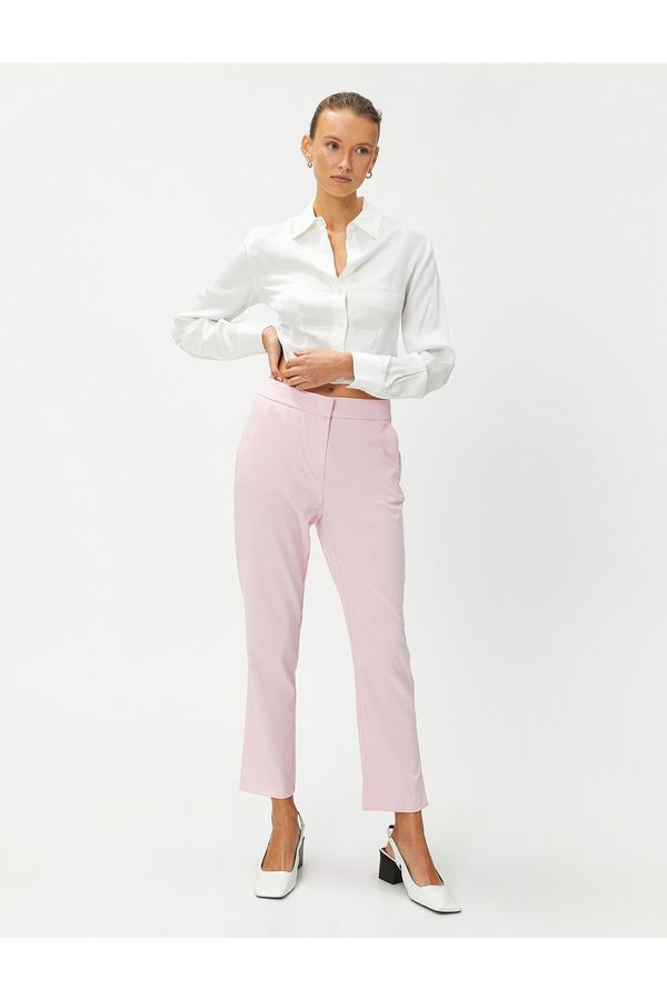 Koton Koton Basic Cigarette Trousers With Pocket