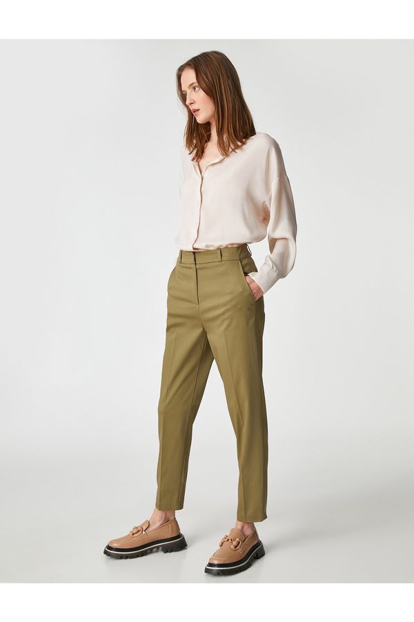 Koton Koton Basic Fabric Trousers Slim Fit With Pocket