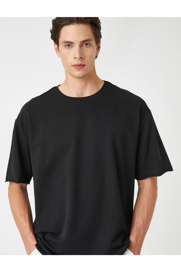 Koton Koton Basic Oversize T-Shirt Crew Neck Short Sleeve