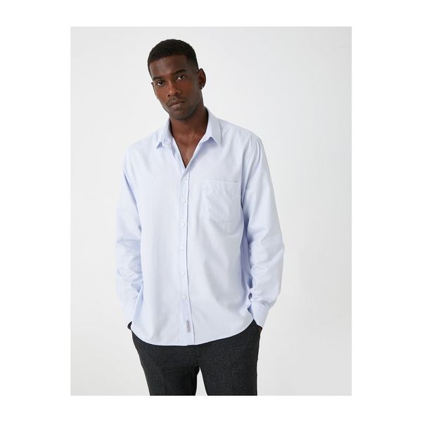 Koton Koton Basic Shirt Classic Collar With Pocket