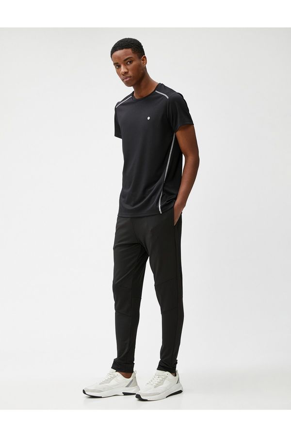 Koton Koton Basic Sweatpants With Pockets Tie Waist Stitching Detail