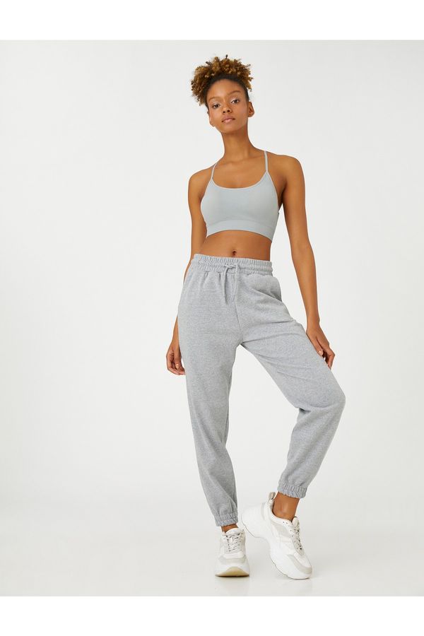 Koton Koton Basic Thick Jogger Sweatpants With Pocket Tie Waist