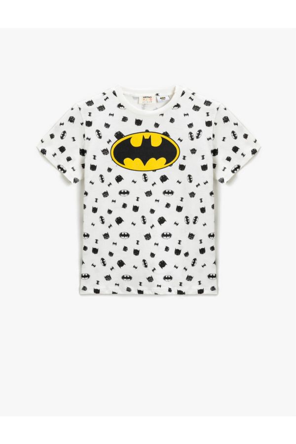 Koton Koton Batman Licensed Printed Short Sleeved T-Shirt Cotton