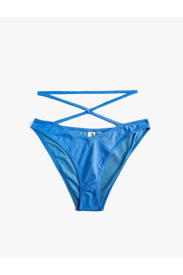 Koton Koton Bikini Bottom - Blue - Normal Waist