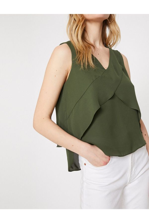 Koton Koton Blouse - Khaki - Regular