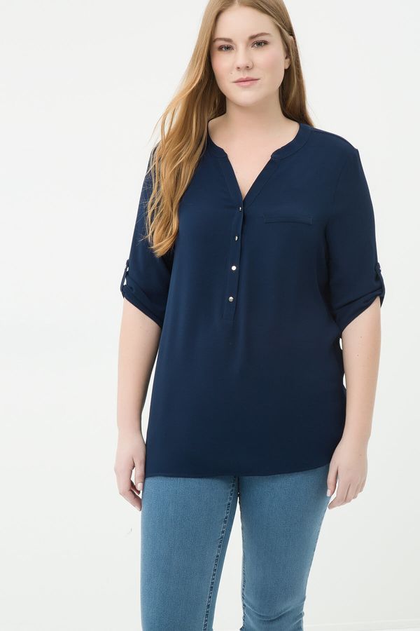 Koton Koton Blouse - Navy blue - Regular