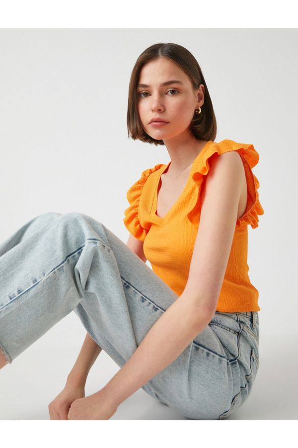 Koton Koton Blouse - Orange - Fitted