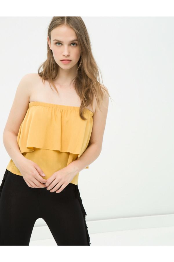 Koton Koton Blouse - Yellow - Fitted