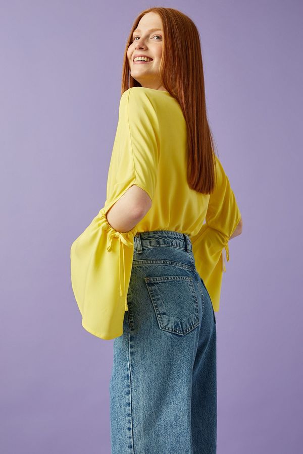 Koton Koton Blouse - Yellow - Fitted