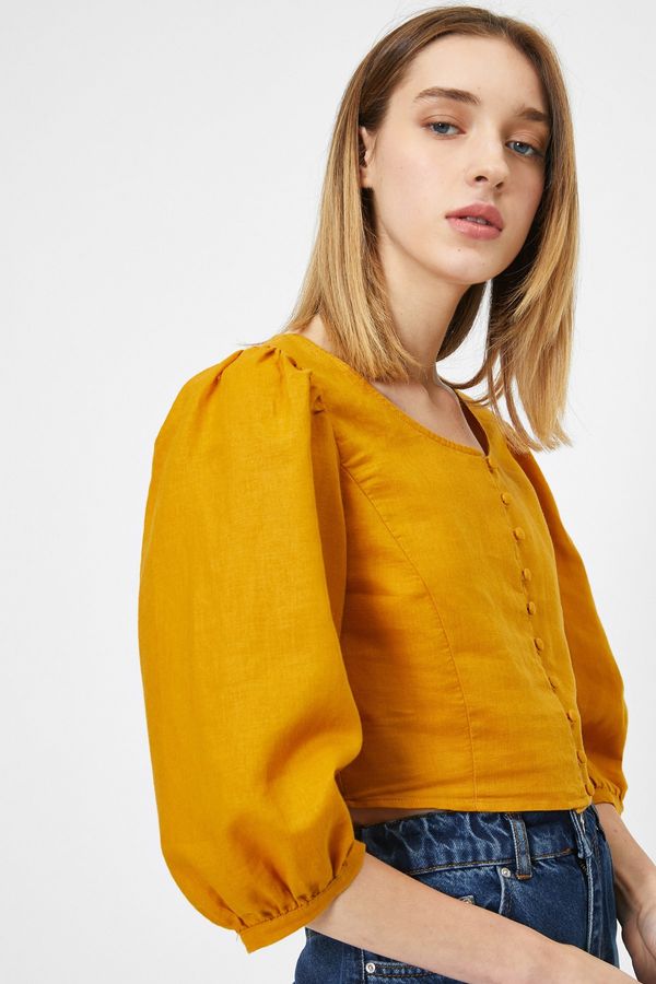 Koton Koton Blouse - Yellow - Regular fit