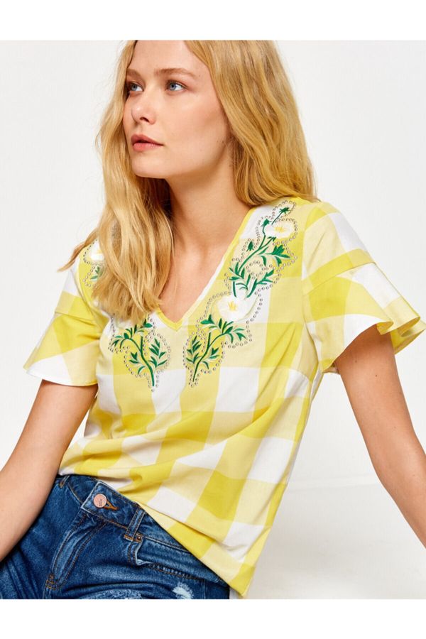 Koton Koton Blouse - Yellow - Regular