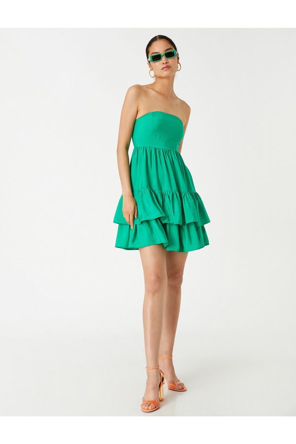 Koton Koton Both Dress - Green - Ruffle