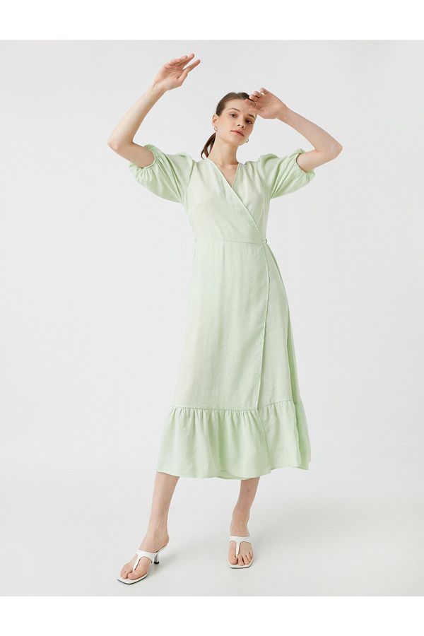 Koton Koton Both Dress - Green - Ruffle