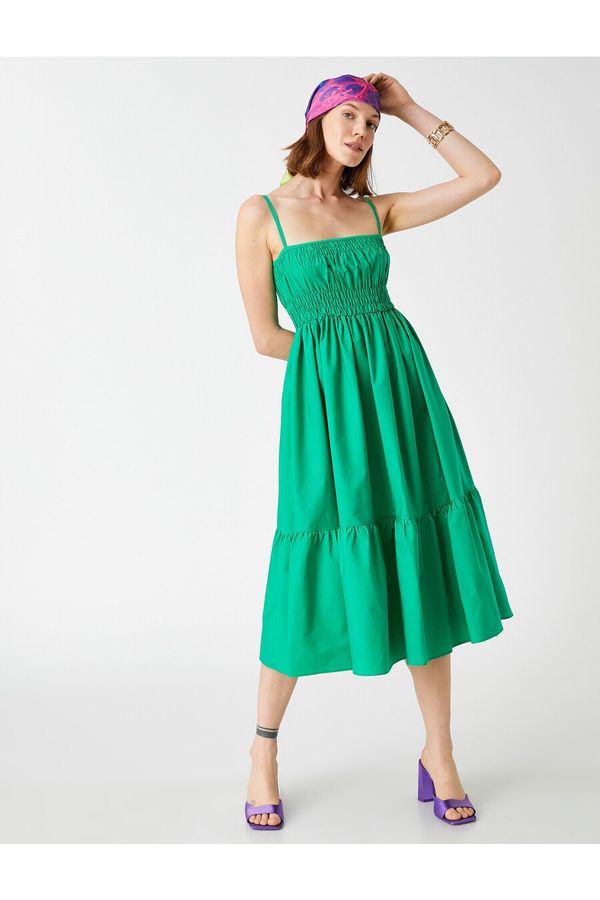 Koton Koton Both Dress - Green - Ruffle