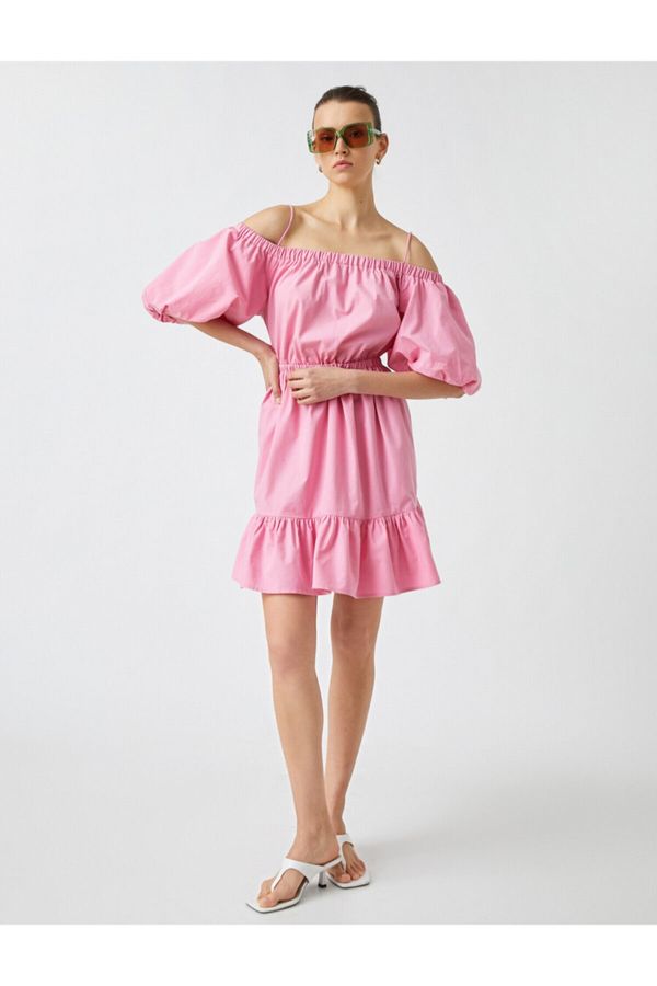 Koton Koton Both Dress - Pink - Ruffle