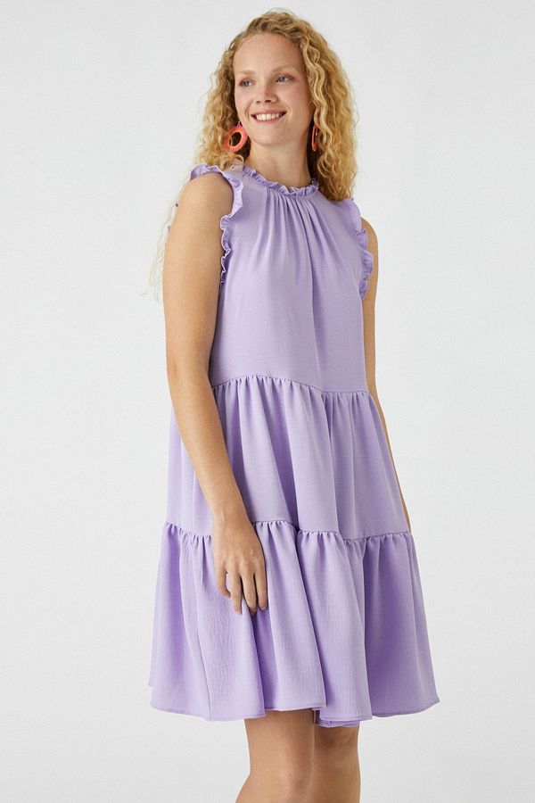 Koton Koton Both Dress - Purple - Ruffle