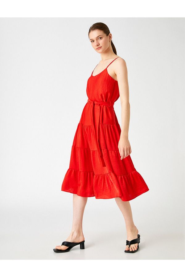 Koton Koton Both Dress - Red - Ruffle