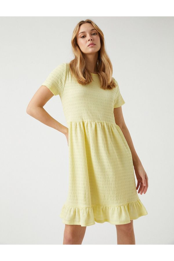 Koton Koton Both Dress - Yellow - Ruffle