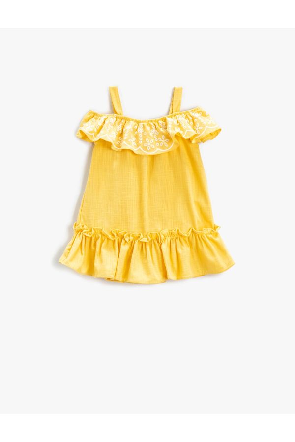 Koton Koton Both Dress - Yellow - Ruffle