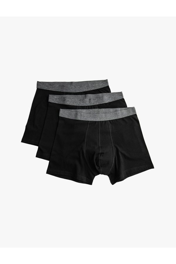 Koton Koton Boxer Shorts - Black - 3 pack